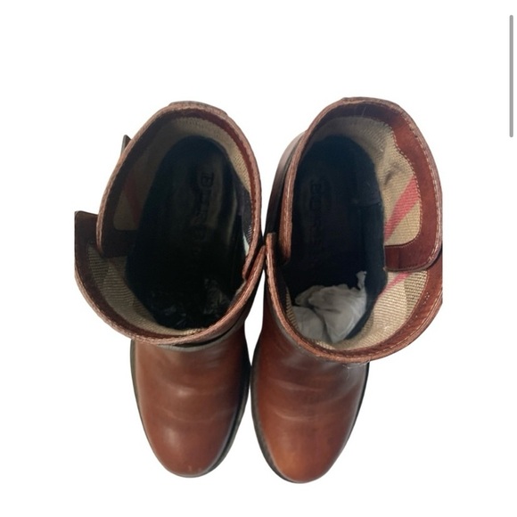 Authentic Burberry brown leather Ankle Boots with box and dust bag - Picture 3 of 10